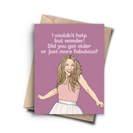 Sex and the City Carrie Bradshaw Funny Birthday Card