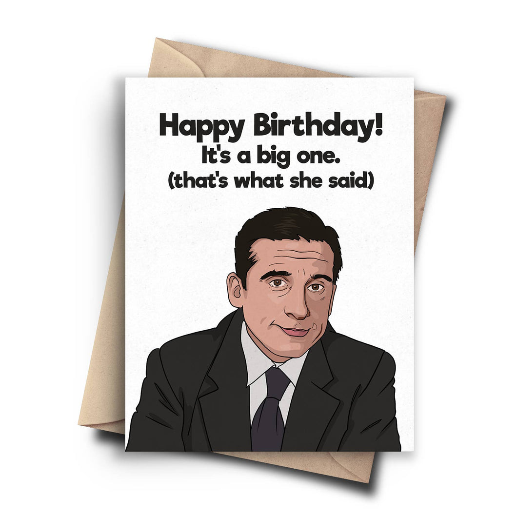 Funny Birthday Card - the Office Milestone Birthday