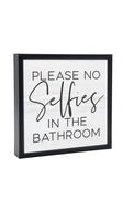 Please No Selfies | Wood Sign